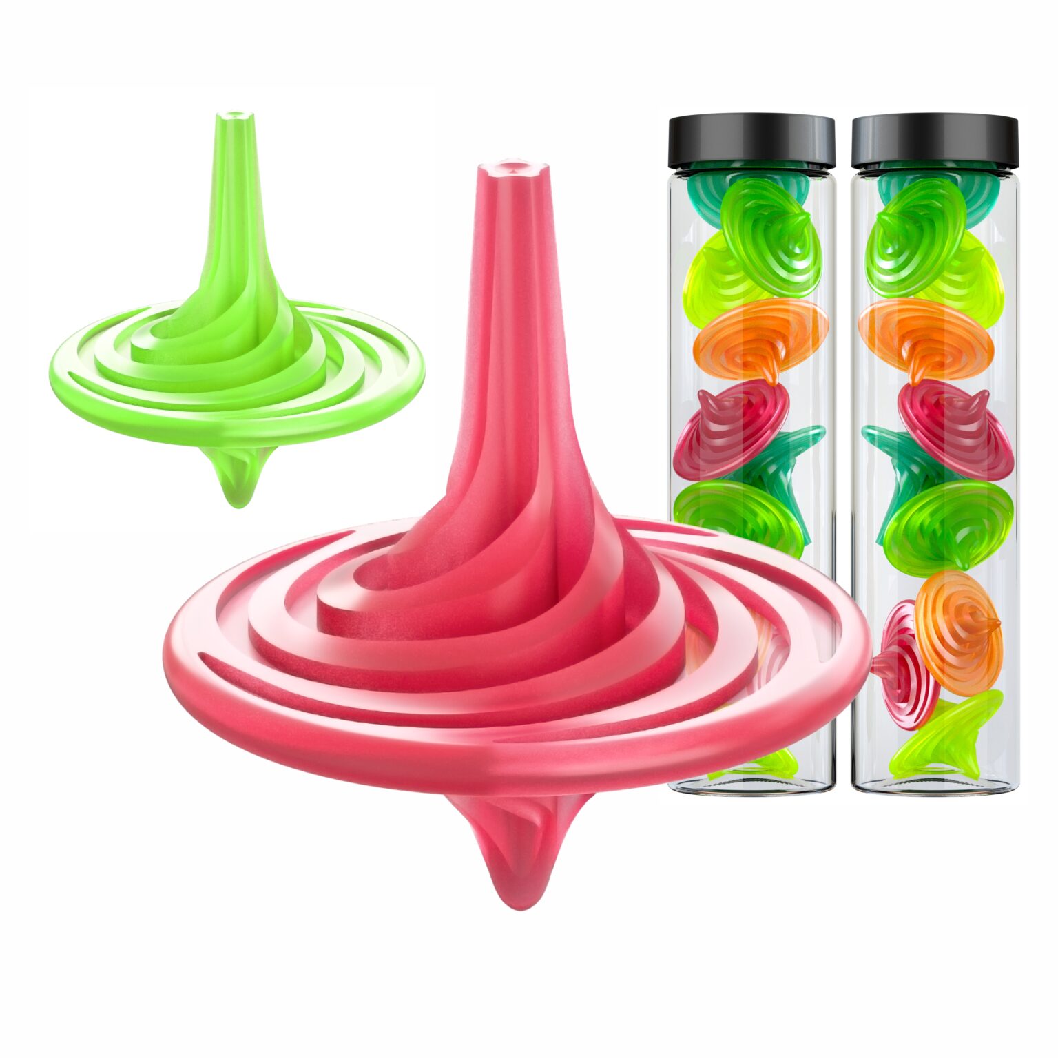 EasyRead Spinning Top Toy Lattu Bhawra Lattoo Chakri. Good Gift for Fun Games, Recreational and Therapeutic use for Children, Adults and Seniors (Pack of 20 Tops) – Made in India (Multi Coloured)