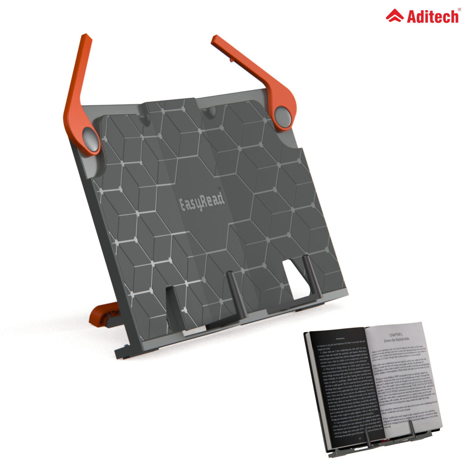 EasyRead V2 Adjustable Hands-Free Book Reading Stand | A4 Size with extendable flaps and Multiple Viewing Angles. Made in India.